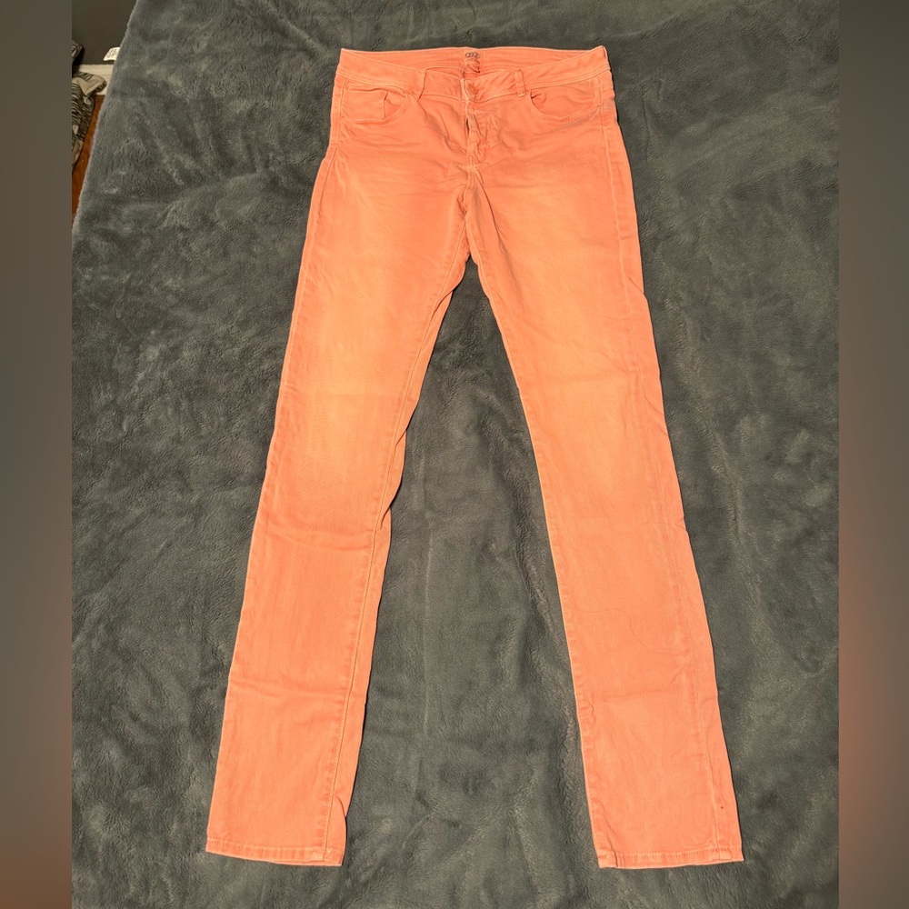 ASOS Pink Slim Straight Jeans - 10 Long
